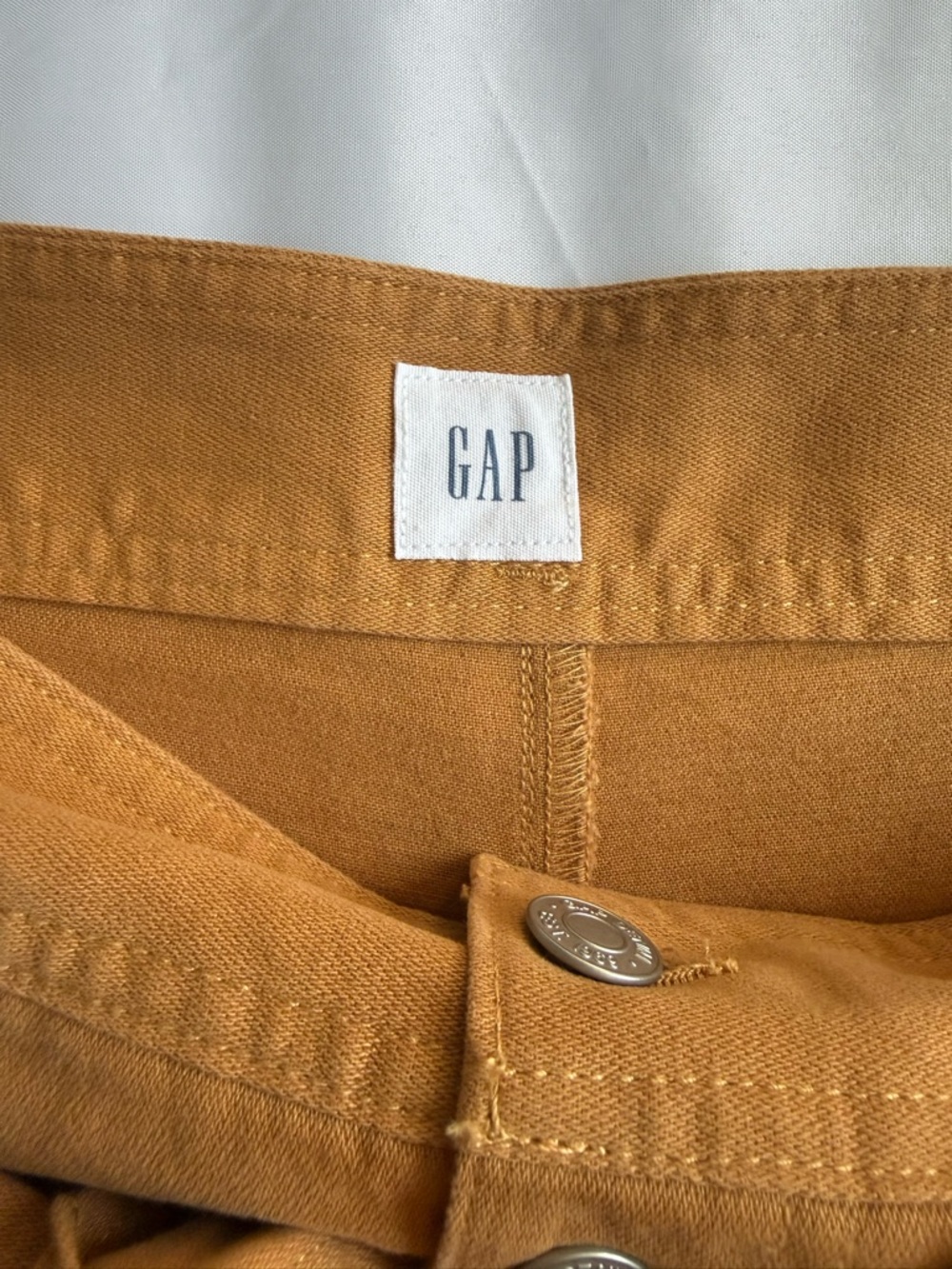 GAP Women’s Rust-Orange High-Waist Belted Shorts 16 - Picture 5 of 14